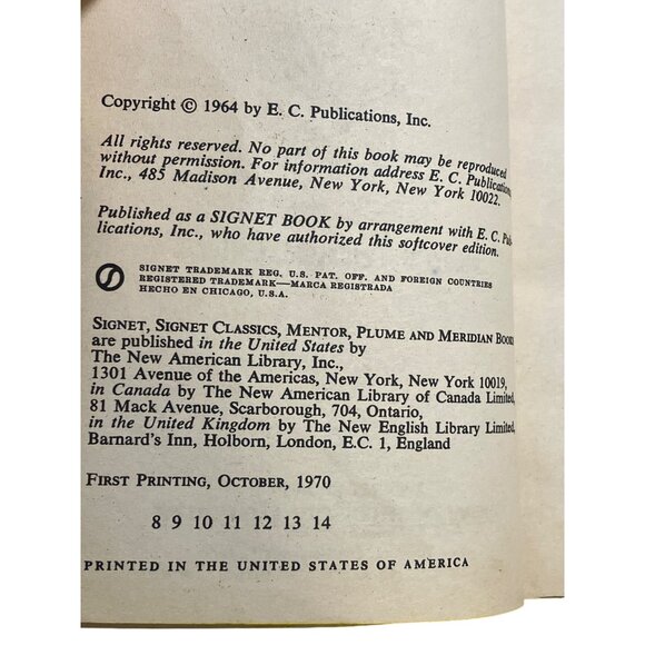 Mad Power Paperback Book By E.C. Publications 1964 Signet Edition - Picture 9 of 15